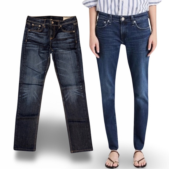 Rag & Bone Women's Dre Low-Rise Slim Boyfriend Jeans - Picture 12 of 12